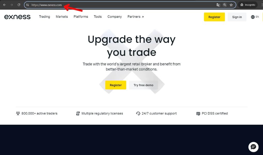 Exness bị lỗi không đăng nhập được và cách khắc phục